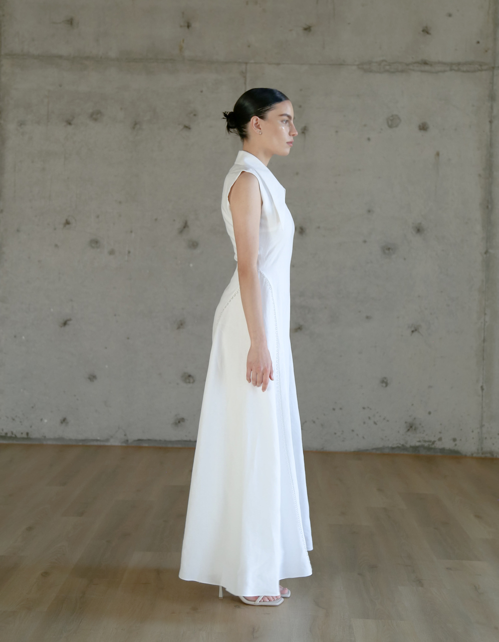 white linen sleeveless dress The Forever Dress-White mini short NWT Anthropologie White The Somerset